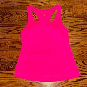 Lilly Pulitzer luxletic hot pink racerback tank size large NWOT
